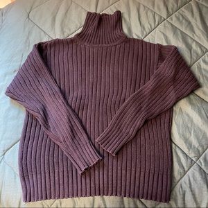 J. Crew Navy Ribbed Turtleneck